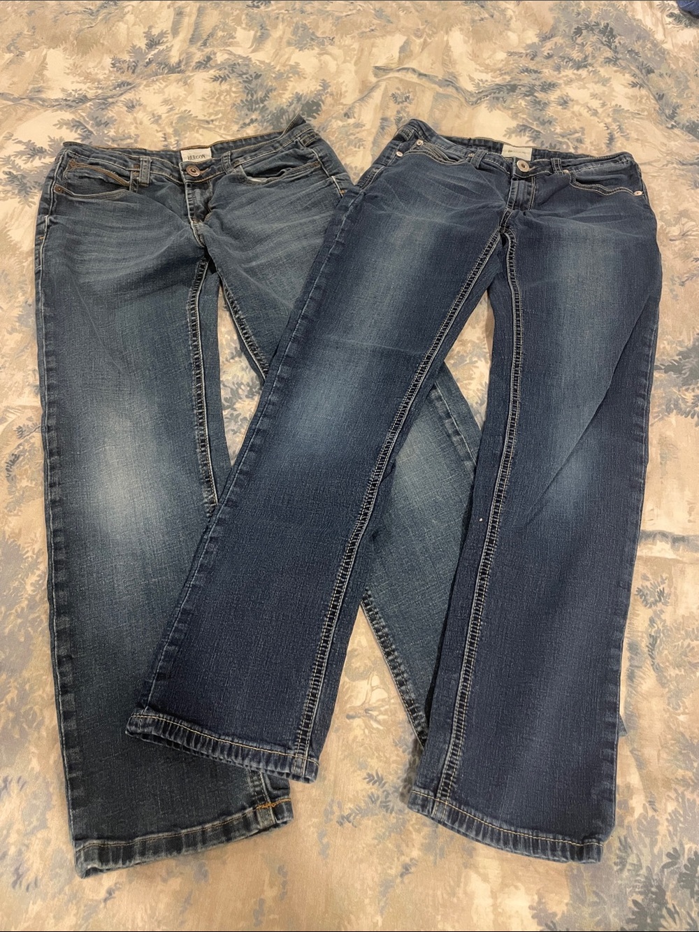 Hudson Jeans Kids Blue Denim Pair - Washed & Classic Blue